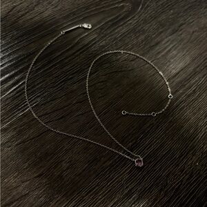 Kendra Scott Davie Sterling Silver Pendant in Amethyst